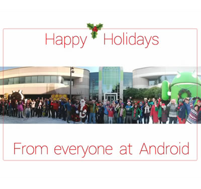 Felices Fiestas nos desea el equipo desarrollador de Android 1