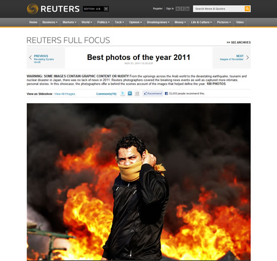 Reuters nos muestra las 100 fotos más impresionantes de 2011 1