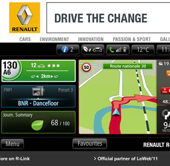 Renault prepara una tablet integrada a su instrumental /automóviles 1