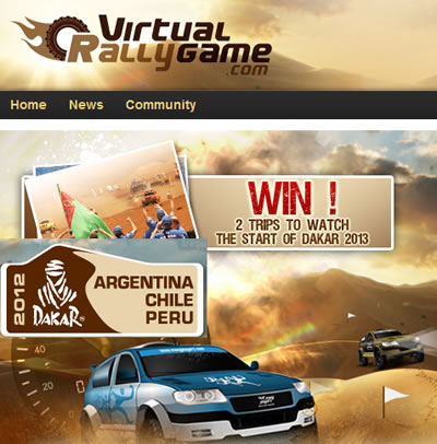 Rally Dakar 2012 y el juego Virtual Rally Game 1