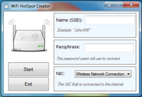 WiFi HotSpot Creator, convierte tu laptop en punto de acceso WiFi 1