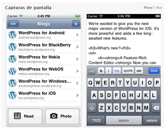 Actualizando tu blog Wordpress desde un smartphone 2