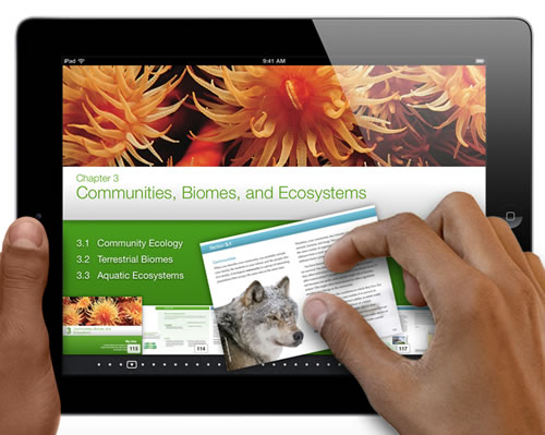 Apple reinventa los textos escolares con el iBooks 2 para iPad 2