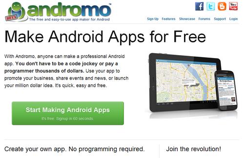 4 servicios gratis para crear aplicaciones para Android, sin necesidad de saber programación 3