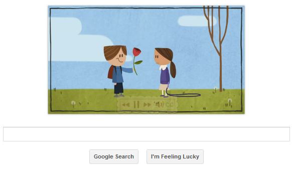 El doodle de Google para el día de los enamorados es un vídeo con música de Tony Bennett 1