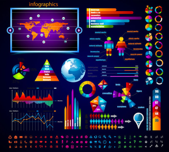 Elementos gráficos gratuitos para crear tus propias infografías 1