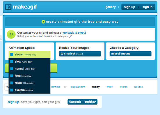 Makeagif.com para crear gráficos animados 3