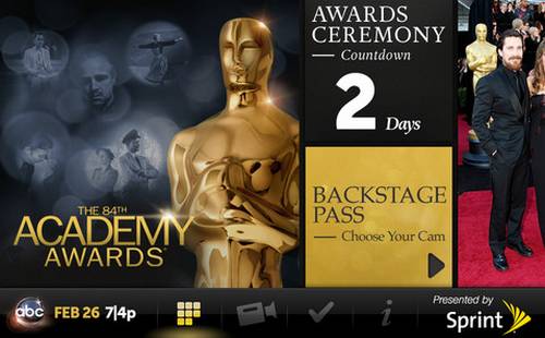 Aplicaciones móviles de Android, Blackberry y iPhone para seguir la entrega de los Oscars 2012 6