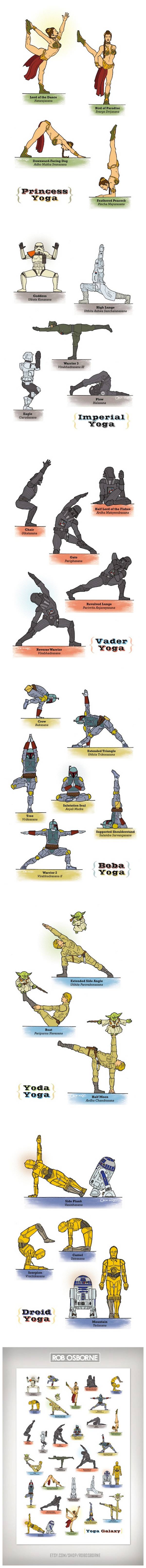 Star Wars Yoga - Las poses de los personajes de la película 1