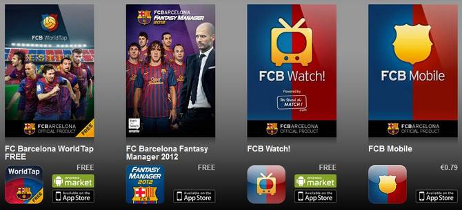 #MWC2012 El F.C. Barcelona y Apps de Fútbol para Android e iOs 1