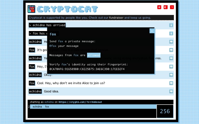 Cryptocat, extensión de Chrome que te permite llevar a cabo chats cifrados 1