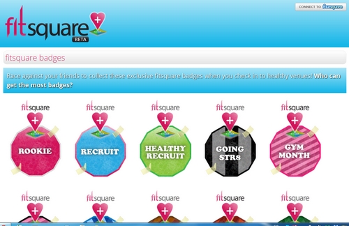 Fitsquare te ayudara a estar en línea a través de FourSquare 1