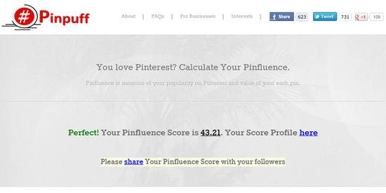 Pinpuff, mide tu influencia en Pinterest 1