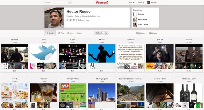 Pinterest lanza el nuevo formato de la página del perfil de usuario 1