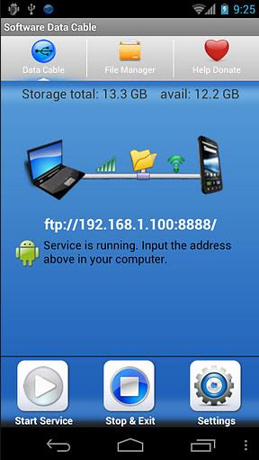 Software Data Cable, aplicación móvil para transferir ficheros entre PC y Android 1