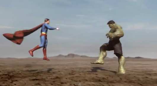 Superman vs Hulk, un combate como pocos #Videos 1
