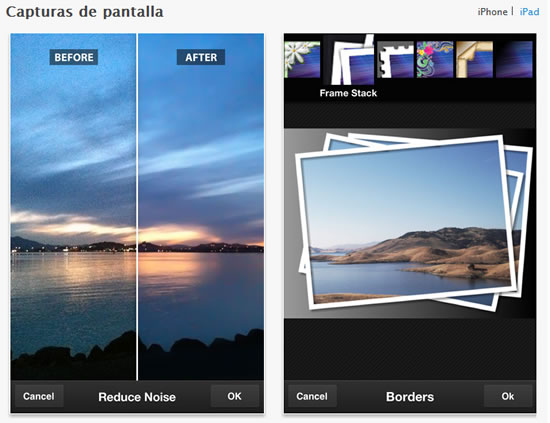 Adobe Photoshop Express 2.1 para iPhone,Ipad y Android 2