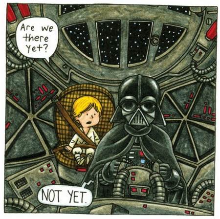En un Universo alternativo, Darth Vader cria a su hijo Luke Skywalker 1