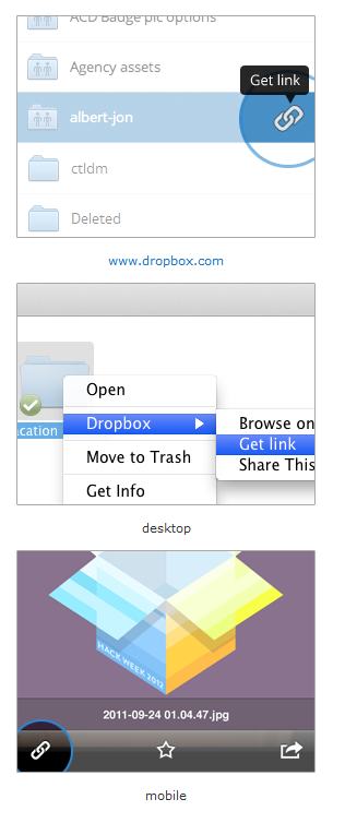 Dropbox ahora permite compartir contenido con un enlace 1