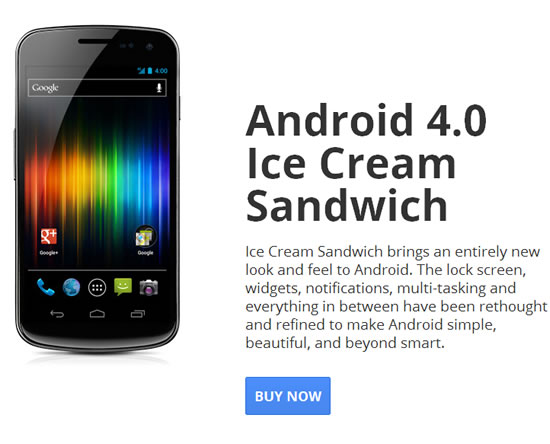 Galaxy Nexus, liberado y disponible desde Google Play a u$s 399/ USA 1