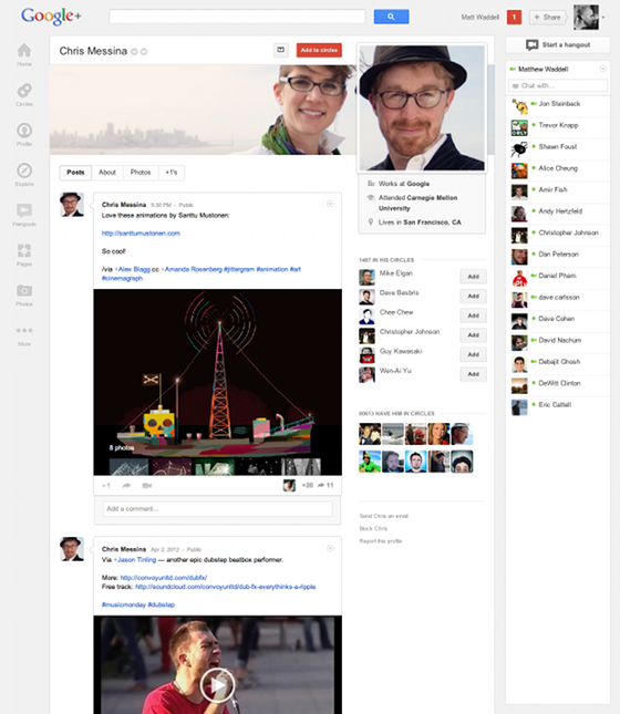 Google mejora el diseño de su red social Google+ 3