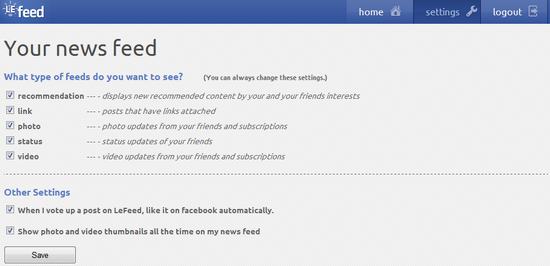LeFeed, te ayuda a filtrar la feed de noticias de Facebook y te recomienda nuevo contenido 1