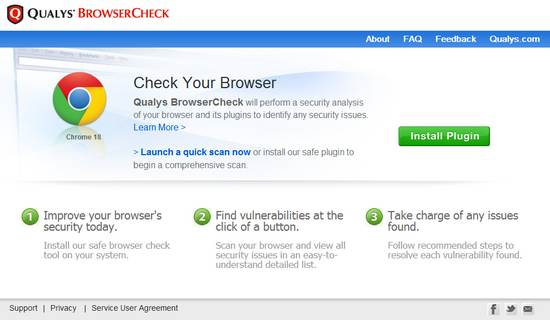Qualys Browsercheck, lleva a cabo un análisis de seguridad de tu navegador 1
