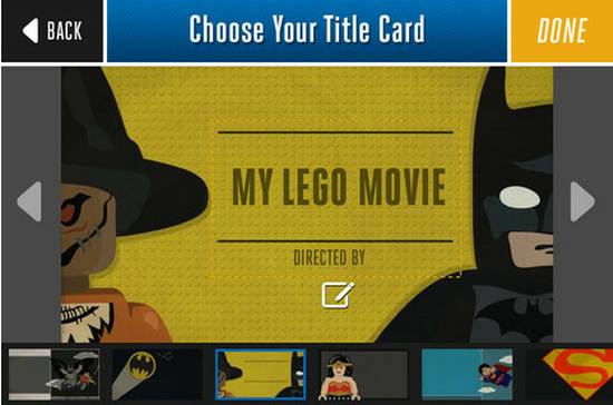 Super Hero Movie Maker, aplicación gratis de iOS para crear animaciones stop motion con LEGO 2