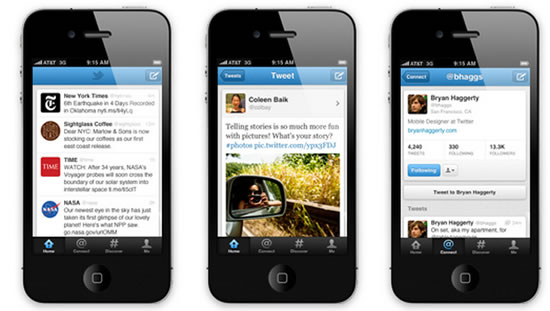 Nuevas versiones de Twitter para smartphones iPhone y Android 2