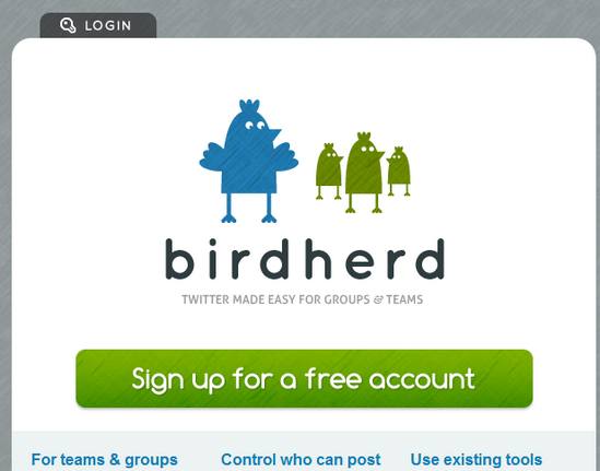 BirdHerd, Twitter para grupos y equipos de trabajo 1