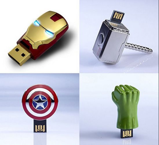 Fans de los Vengadores: Nuevas unidades flash USB representando a sus superhéroes favoritos 1