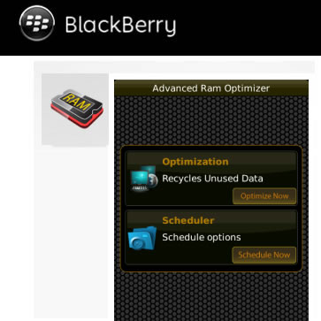 Advanced RAM Optimizer: Otra buena aplicación para mantener tu Blackberry a punto 1
