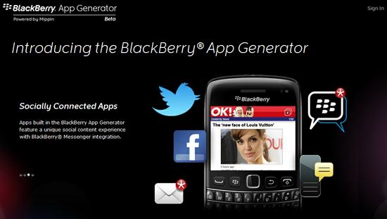 Blackberry World 2012: Lanzan un generador de aplicaciones para Blackberry #BBWC 1