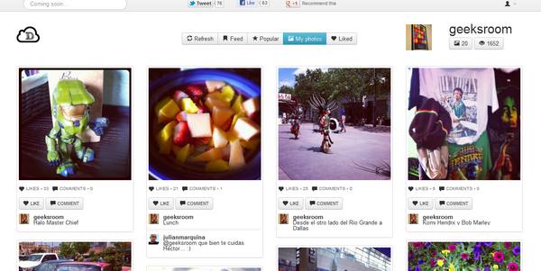 Instadash, mira tus fotos de Instagram por la web con un toque de Pinterest 1