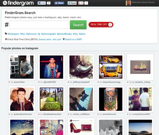 Findergram, aplicación web para buscar imágenes de Instagram 1