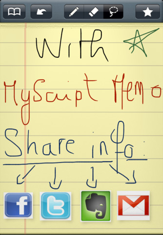 MyScript Memo, aplicación iOS gratuita para reconocimiento de escritura 2