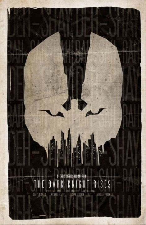 Excepcionales posters minimalista de The Dark Knight Rises 3