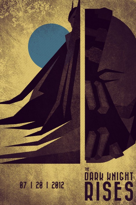Excepcionales posters minimalista de The Dark Knight Rises 1