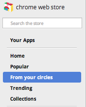 Encuentra la aplicación, extension o theme perfecto para Chrome con ayuda de tus amigos de Google+ 2