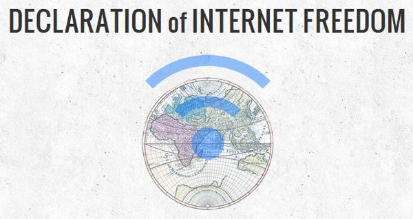 Declaración de la Libertad en Internet, si quieren una red libre y abierta entonces firmen esta declaración 1