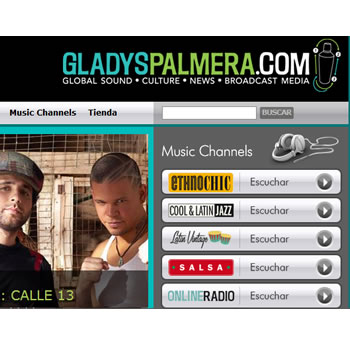 GladysPalmera.com, encontrá excelente música para escuchar por internet 1