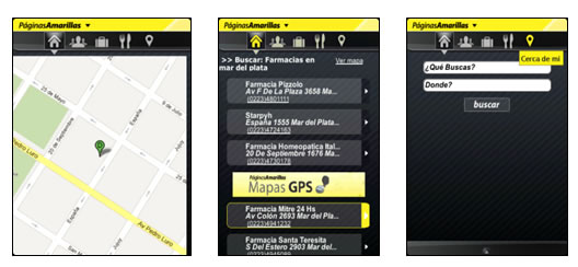 Páginas Amarillas en tu móvil y encuentra cerca todo lo que necesitas / ARG /ESP /Perú 2