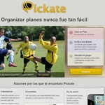 Pickate, servicio web en español para organizar planes en grupo