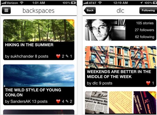 Backspaces, cuenta una historia con imagenes, texto y lugares #iOS 1