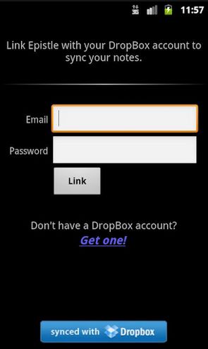 Epistle, editor de texto para #Android que permite sincronizar notas con #Dropbox 2