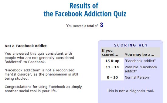Test para conocer si eres adicto a Facebook 1