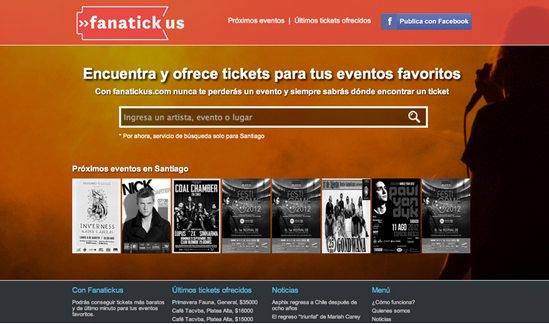 Fanatickus, servicio para ofrecer y comprar entradas para todo tipo de eventos 1
