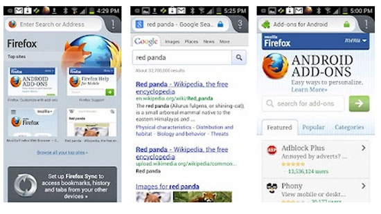 Instala Firefox en tu teléfono inteligente Android 2