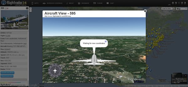 Simulador de vuelo en tiempo real a través de Google Earth 1