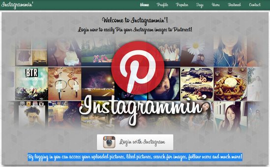 Instagrammin, pincha imágenes de Instagram en tus pizarras de Pinterest 1
